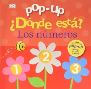 Portada del libro "pop up. ¿Dónde está? Los números" ideal para enseñar a contar a niños a partir de 2 años