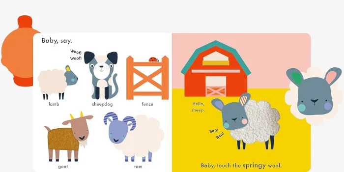 cuento para bebés de 0 a 2 años sobre los animales de la granja en inglés