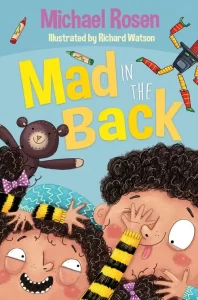 Portada del libro "Mad in the back" en inglés para primeros lectores con dislexia