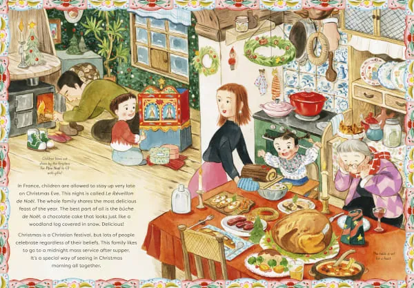 cuento para preescolar sobre las costumbres navideñas en el mundo