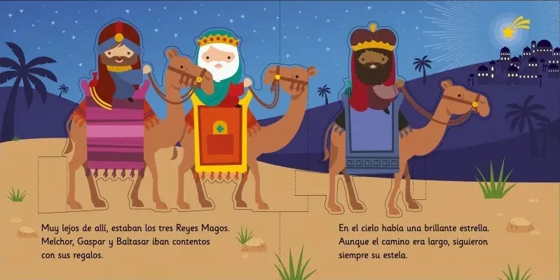 Muestra sobre el cuento de los Reyes Magos para bebés