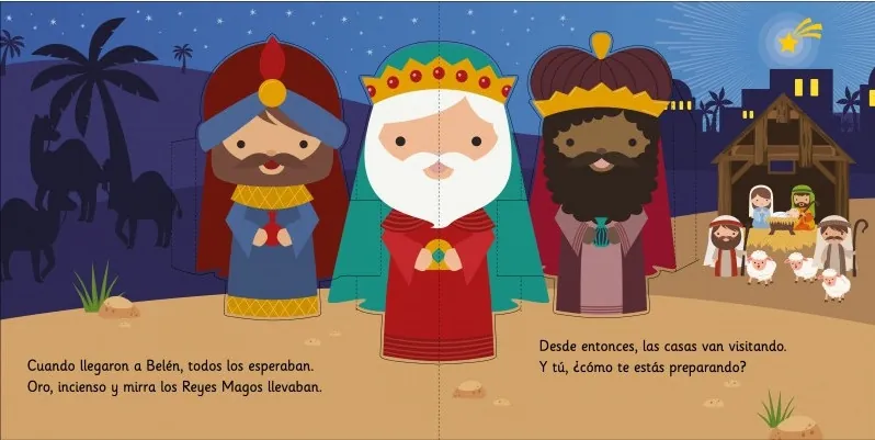 primera página del cuento infantil sobre Reyes Magos