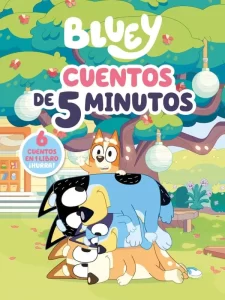 Libro infantil Bluey cuentos de 5 minutos, ideal para todos los fans de Bluey.