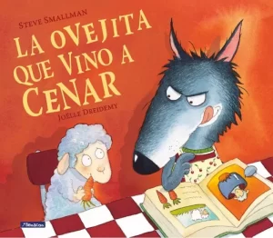 Portada del libro La ovejita que vino a cenar, ideal para niños y niñas a partir de 4 años.