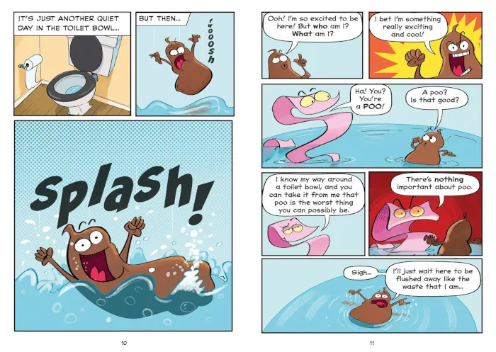 primeras páginas del libro en inglés journey to poo topia